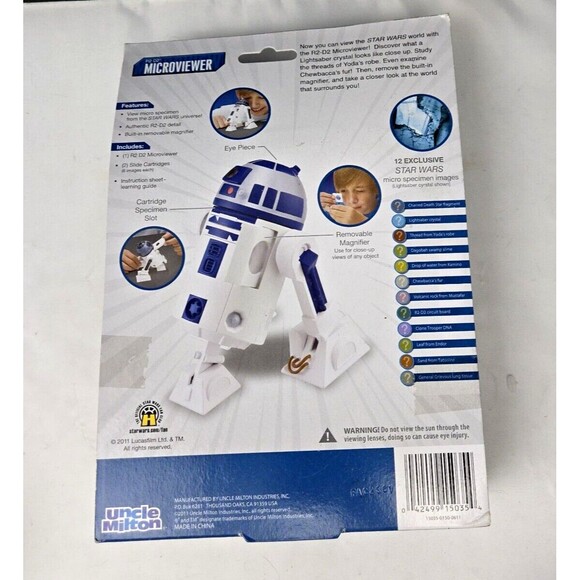 Star Wars Science R2-D2 Microviewer Science Magnifier + 12 Specimen Slides NEW - Picture 6 of 14